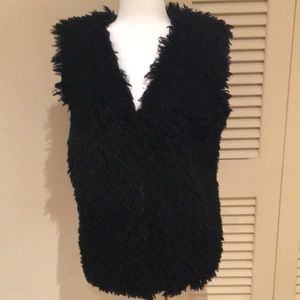 Max Studio faux Mongolian wool vest